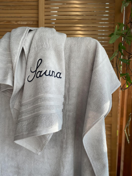 Полотенце Sauna, цвет светло-серый